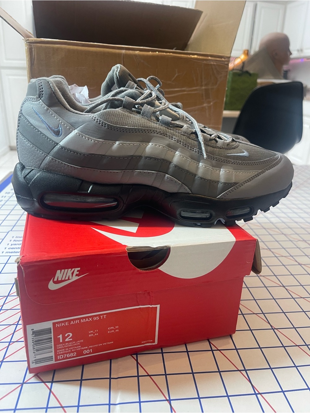 Nike Men’s Air Max 95 Sneakers - Gray and Black